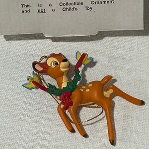 Vintage Disney Bambi Ornament Grolier’s Christmas Magic